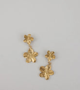Petal Glow Flower Drop Earrings